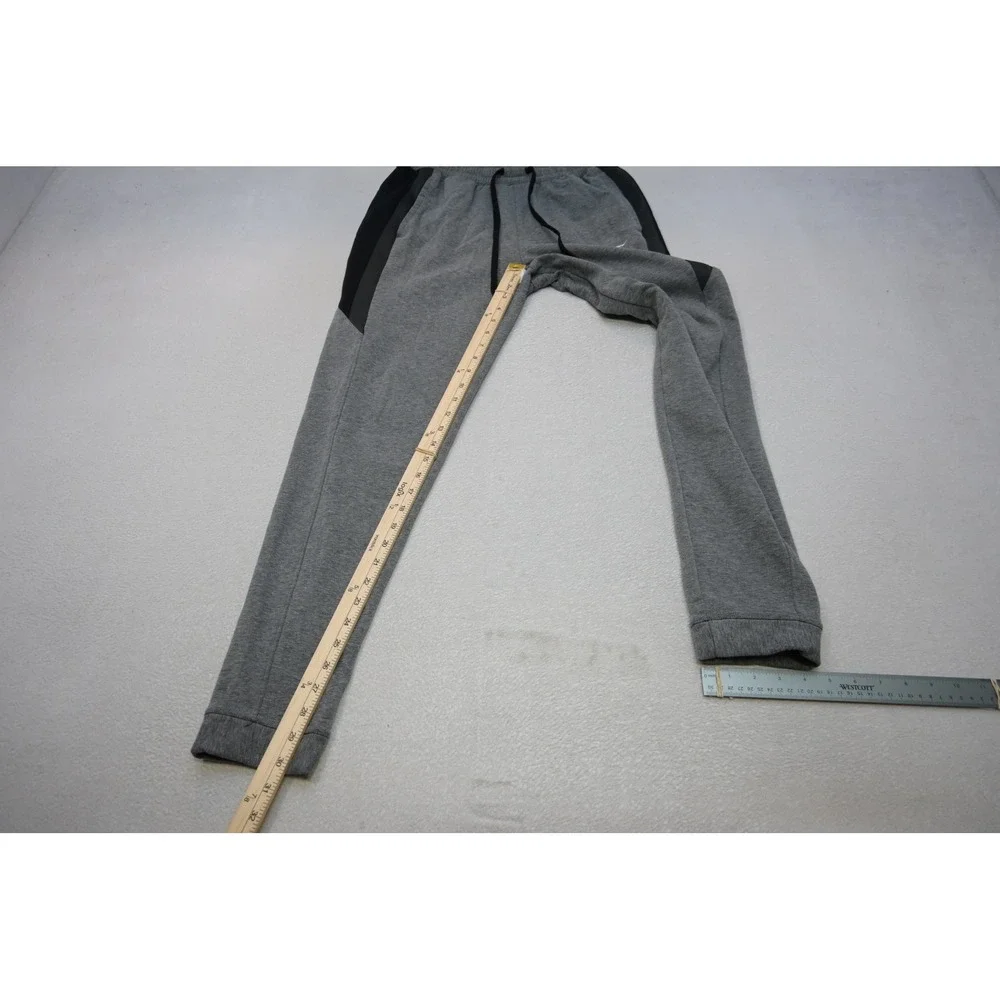 Nike Jogger Sweatpants‎ Mens Medium Therma Fit Gray Black Tapered Athletic EUC